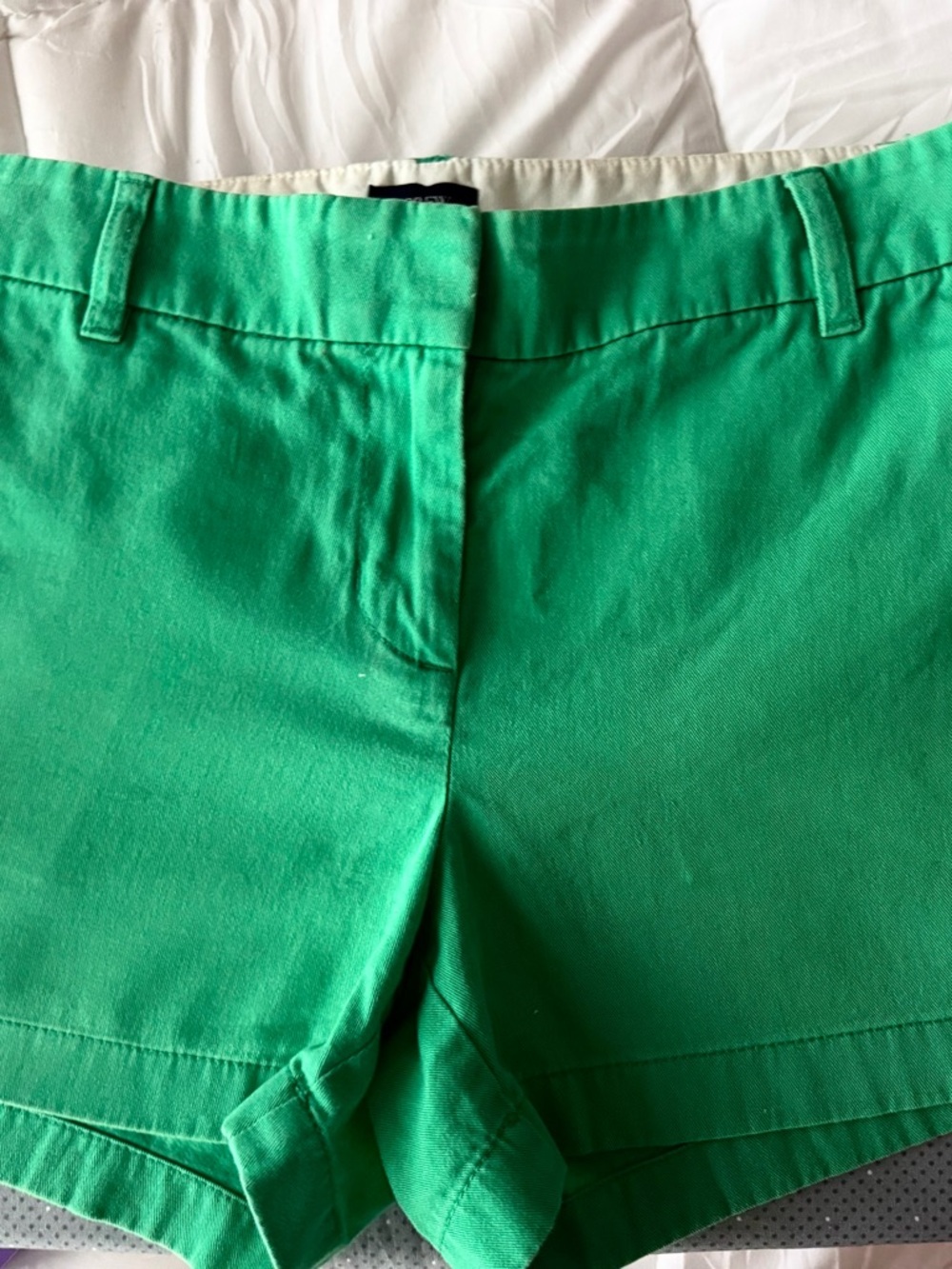 J. Crew Women’s Bright Green Casual 100 % Cotton Shorts Size 6